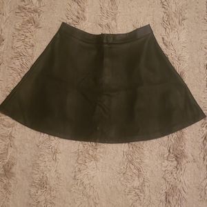 Pleather Skater Skirt - Dynamite